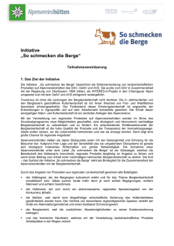 Kampagne „So schmecken die Berge“