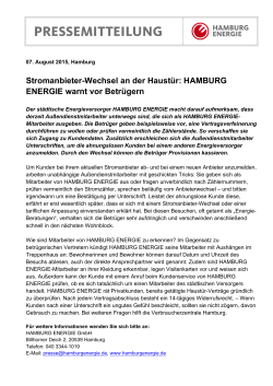 PM HAMBURG ENERGIE warnt vor Betrug an der Haustür_150807