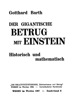 der gigantische betrug mit einstein