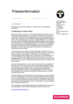 Jan. 2016 - Schornsteinfeger