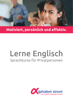 Lerne Englisch - Alphabet Street GmbH