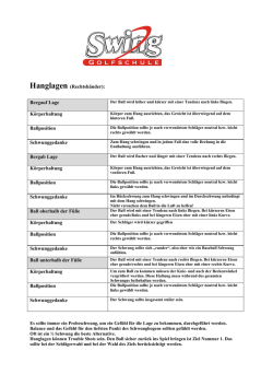 Hanglagen (Rechtsh&auml;nder): Bergauf Lage K&ouml;rperhaltung