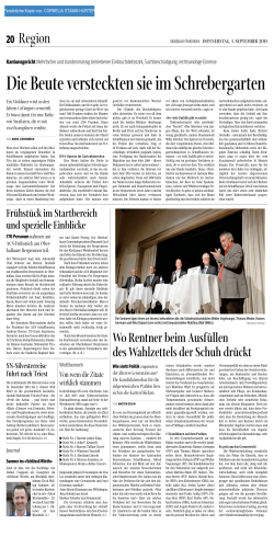 Schaffhauser Nachrichten - Ausgabe vom 03.09.2015