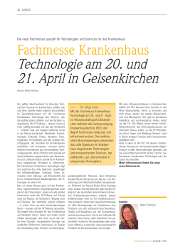 Technologie am 20. und 21. April in Gelsenkirchen