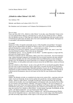 &bdquo;Erhebt in vollen Ch&ouml;ren&ldquo; (GL 947)