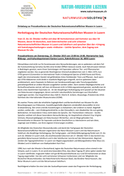 Medienmitteilung Sonderausstellung "Überwintern