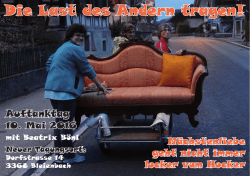 Die Last des Andern tragen!
