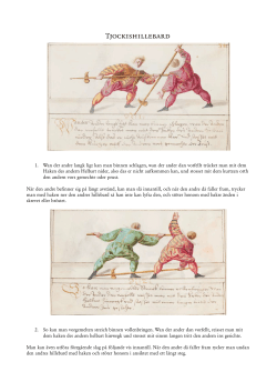 Neue Kunstliche Fechtbuch (1591), hillebard, översättning