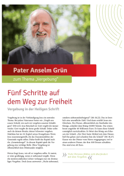 5 Schritte der Vergebung