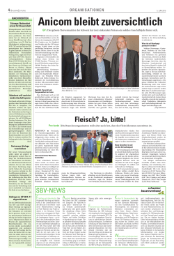 Anicom bleibt zuversichtlich » Artikel Bauernzeitung 05.06.2015