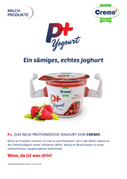 Ein s&auml;miges, echtes joghurt