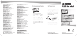 Ein echtes PLUS f&uuml;r alle! - Regio S&uuml;dwest Geschenkgutschein