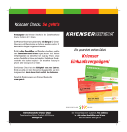 Infoflyer - Krienser Check