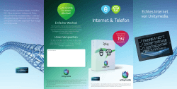 Übersicht 2play - Internet & Telefon