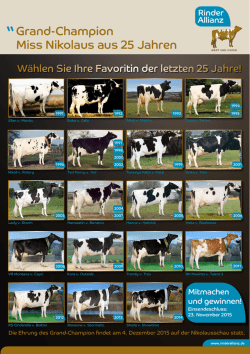 Grand-Champion Miss Nikolaus aus 25 Jahren