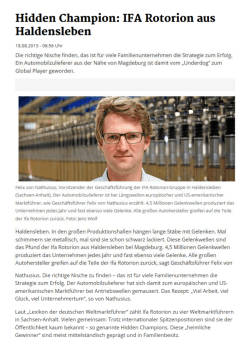 Hidden Champion: IFA Rotorion aus Haldensleben