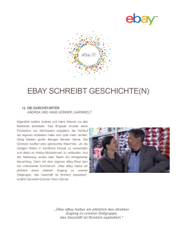 ebay schreibt geschichte(n)