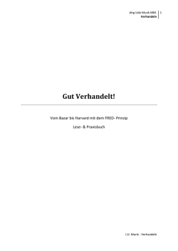 Gut Verhandelt!
