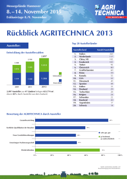 Rückblick AGRITECHNICA 2013