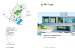 Information für Besucher der Intensivstation