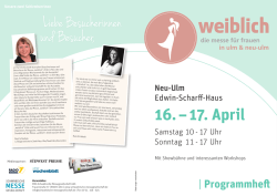 Liebe Besucherinnen und Besucher,