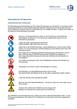 Informationen f&uuml;r Besucher