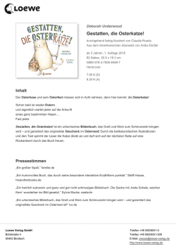 Gestatten, die Osterkatze!