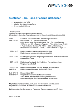 Gestatten – Dr. Hans-Friedrich Gelhausen