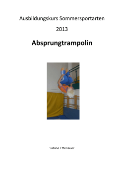Skriptum Absprungtrampolin-2013