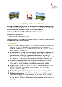 Gut Holmecke &ndash; Hausregeln
