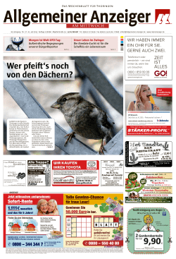 Wer pfeift`s noch von den Dächern?
