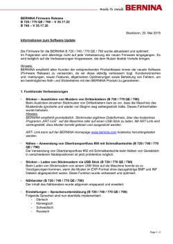 Information über Software Update