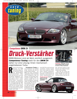 Competence BMW Z4 - Competence Tuning