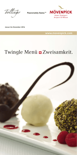 Twingle menü - Mövenpick Hotel & Resorts Mövenpick Hotel