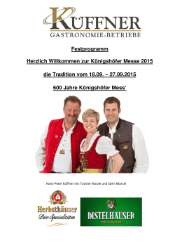 Königshöfer Messe Festprogramm 2015 web