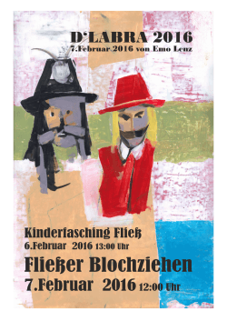 2016 - Blochziehen Fliess