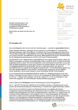 Jahresbericht der LageB 2014/2015