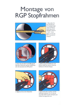 MCT Brattberg - Montage von RGP Stopfrahmen