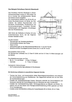 Das Beispiel Schulhaus Heinrich Bosshardt - WTA