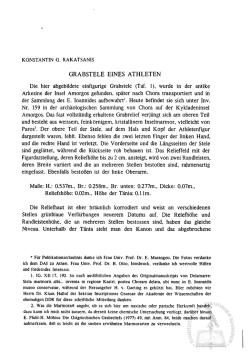 grabstele eines athleten - Repository of UOI "Olympias"