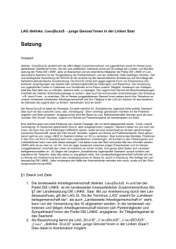 Satzung - DIE LINKE. SoJuS
