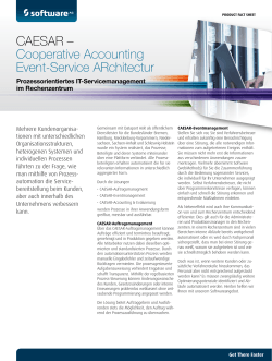 CAESAR – Cooperative Accounting Event-Service