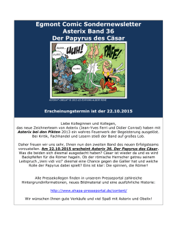 Zum Sondernewsletter Asterix 36