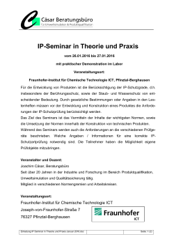 IP-Seminar in Theorie und Praxis