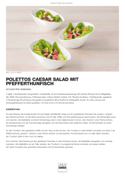polettos caesar salad mit pfefferthunfisch