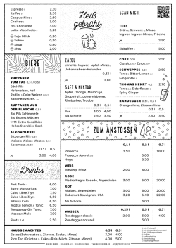 Hei&szlig; gebr&uuml;ht Drinks