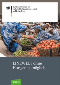 EINEWELT ohne Hunger ist m&ouml;glich