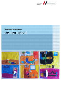 Info-Heft Schuljahr 2015/16