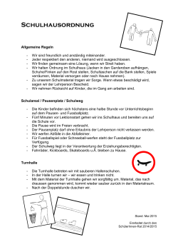 Schulhausordnung