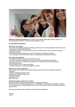 Öffentliche Stellenausschreibung: Der - rsom-im